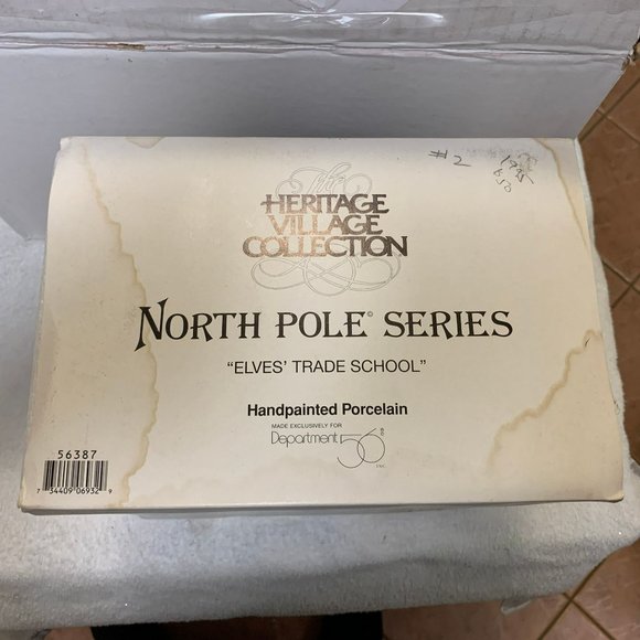 Dept 56 Elves Trade School, North Pole Christmas Village Lighted Building - 1995 - Picture 11 of 11